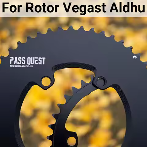 PASS QUEST 110BCD Chainring For Rotor 46 33 50 34 50 34t 50x34 52 36 52 36t 53 39 54 40 2x 4 Bolt 11