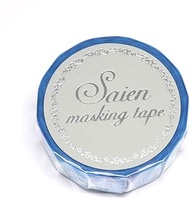 Kamiiso SAIENUR-3050 Japanese Washi Masking Tape, Made in Japan, 0.6 inches (15 mm) x 23.4 ft (7 m)