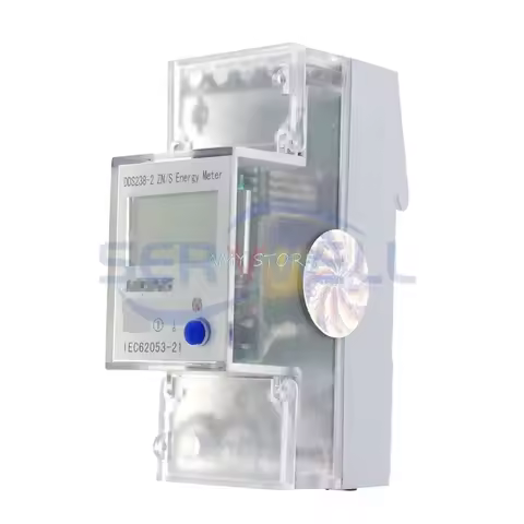 DDS238-2 5-65A 120VAC 60Hz or 220V 60Hz or 230V 50Hz Single Phase Reset To Zero DIN-rail Kilowatt LC