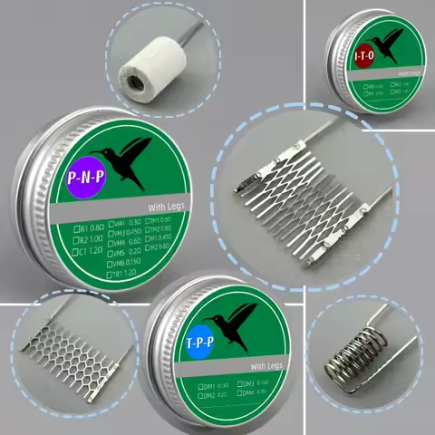 SpiralBVC/Mesh/Ceramic Resistances Sheet With Pure Nickel Legs TW/X VM1/3/4/5/6 DM1/2 I-TO M 1/2/3/4