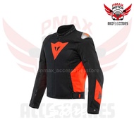 DAINESE ENERGYCA AIR TEX MAN JACKET 628 BLACK/FLUO RED MOTORCYCLE JACKET