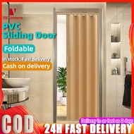 6mm Sliding Door Accordion PVC folding door partition track door Home Room Divider Door simple door