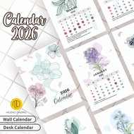 2026 Aesthetic Calendar Floral Desk Calendar 2026 Floral Wall Calendar 2026