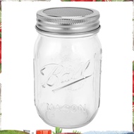 Sprouting Jar with Stainless Steel Screen Lid Wide Mouth Quart Sprouter