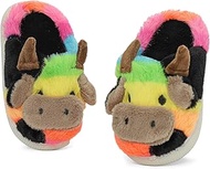 Children's Slippers Boys Girls Cuddly Soft Cuddly Plush Open Non-Slip Slippers, multicoloured, 0 US