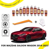 13Pcs For Mazda 6 Mazda6 Saloon Wagon 2014-2019 2020 2021 2022 2023  Car Accessories LED Interior  M