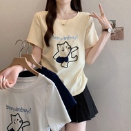 T-shirt short sleeve BIGSIZE beeyanbuy cat M80037 - BOON BOON BIGSIZE