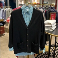 [Original] Brooks Brothers Men Cardigan Sweater Business V-neck Embroidered Knitted Cardigan