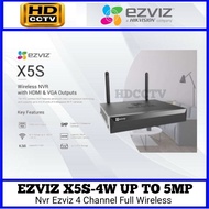 Nvr EZVIZ 4 CHANNEL X5S-4W FULL WIRELESS UP TO 5MP