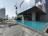 Pangsapuri 46 m² dengan 1 bilik tidur dan 1 bilik mandi peribadi di Pratunam (Pool&BTS Nana&MRT Sukh