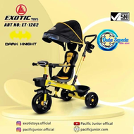 Sepeda anak balita roda tiga EXOTIC ET - 1267  1262  1268 1269 Musik Lampu Baby Stroller roda 3