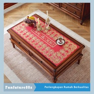 Hometable Living Room Tablecloth Sultan Motif PVC Oilproof Table Cover Waterproof Table Mat 45x90cm 