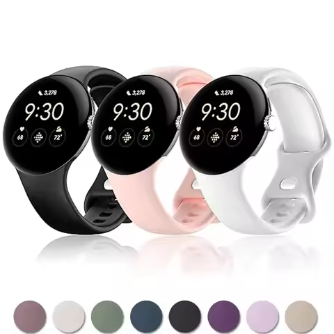 No Gap Silicone For Google Pixel Watch 2 Band Accessories Sport Smartwatch wrist Bracelet Correa Bel