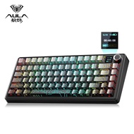 Aula F75 Max Wireless Gaming Keyboard With Smart Digital Screen And Knob 75% Hot Swappable 3mode Rgb