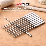 REDBUZZ Sewing Machine Needles (10 PCS) Compatible needle For 202 505 505a 403 608 700 727 Sewing Ma
