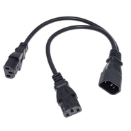 C13 Computer Power Splitter Cable 30cm IEC320 C13 to C14
