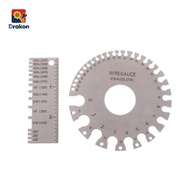 delicatecat0c 0-36 Round AWG SWG Wire Gauge Thiness Ruler Gauge Diameter Stainless Steel Measurer To