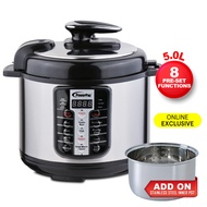 PowerPac Electric Pressure Cooker With Stainless Steel Pot 5.0L (PPC511)