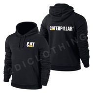 Promo Distro Hoodie Jaket Sweater Distro Pria Wanita cat Caterpilar logo - Hitam Super Premium
