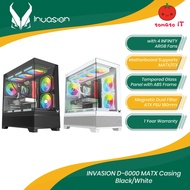 INVASION D-6000 MATX Casing Black/White