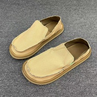 Export USD 59 Leak-Picking Mens Shoes Wide Last Breathable Soft Bottom Flat-Heeled Slip-on Canvas Sh