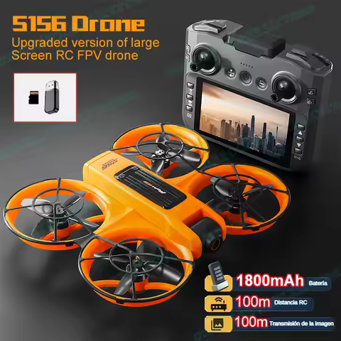 S156 FPV Drone 4K HD Camera 180° Adjustable Anti-shake Drone with Camera Large Screen 5G RC Quadcopt
