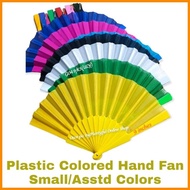 ☍ ◰ Abaniko o Pamaypay Plastic Handle Plain Colored