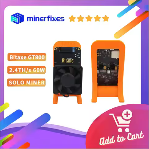 Original Bitaxe GT800 BTC Miner 2025 Version BM1370 Asic Mining Machine 2.2–2.4Th/s 45W±10% nerdaxe 