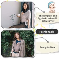 【READY STOCK】Baby Carrier Wrap Newborn Nursing Towel Easy to Wear Four Seasons Sling Wrap Hands Free
