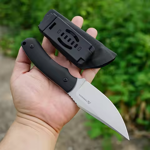 FORESAIL DC53 Steel Blade Knife G10 Handle Sharp Fixed Blade Camping Tactics Outdoor Fish Cutting Hu