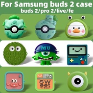 for Samsung Galaxy Buds2/buds  2Pro Shockproof Headphone Case Cover Galaxy Buds 2 pro Shockproof Sil