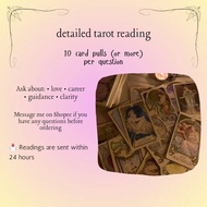 detailed tarot cards reading