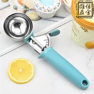 Stainless Steel Ice Cream Spoon Ice Cream Spoon Ice Cream Digger Fruit Digging Spoon Plastic Handle 