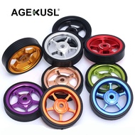 Aceoffix Bicycle Easywheel Easy Rollers Wide Wheels Aluminum Alloy 60mm For Brompton Pbike 3Sixty Folding Bike