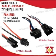 Socket Cable Connector Socket Male Female LED Strip DC JST SM 2 3 4 Pin