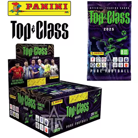 Panini Top Class 2025 Official Trading Card Box of 24 Pcs Haaland Mbappe Messsi Ronaldo Collection G