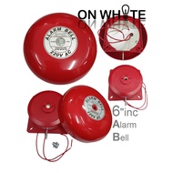 ALARM BELL 6" INC 240V AC (RED)