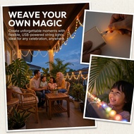 Decorative Lights Christmas Balcony Courtyard Eaves Lights Ambient LED Lights Solar
