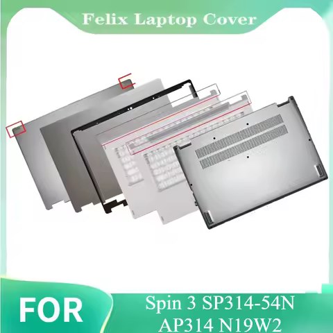 New LCD Screen Back Cover Lower Palmrest Top Bottom Case Rear Lid Top Case For Spin 3 SP314-54N AP31