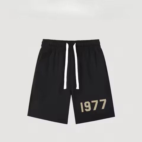 High Street American 1977 Shorts FOG Trendy Printed Loose Casual Sports Men's and Women's Five Quart
