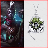 SY LOL Arcane League of Legends Ekko Stopwatch Necklace Children Birthday Gifts Game Peripherals