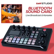 Audio Bluetooth Mixer Sound Card Live Broadcast Karaoke - F998 - Black