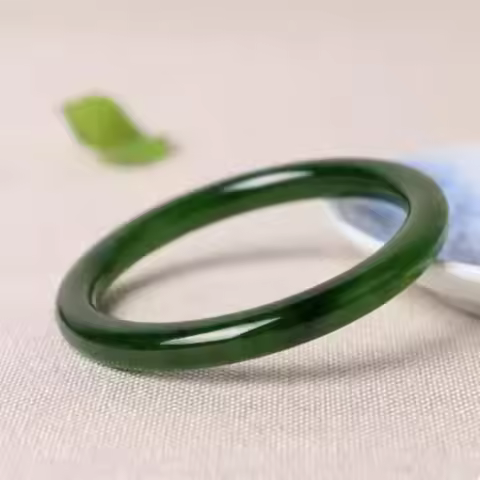 Hetian Jade Bracelet Fine Ice Bracelet Holiday Gift Bangles for Women