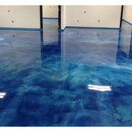 ( Metallic Epoxy Paint ) 1L METALLIC EPOXY FLOOR PAINT (HEAVY DUTY) PROTECTIVE &amp; COATING Tiles &amp; Floor Paint