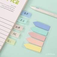 AT/🎫insWind New Arrow Transparent Index Stickers Sticky Strong Mark Sticky Note Candy Color Advertising Post-It Notes CH