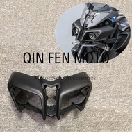 Matte black Headlight Cover Shroud Fairing Cowl Kit Fit For YAMAHA MT-10 FZ-10 2016-2019 MT10