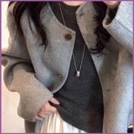 HT5 Snake bone chain Necklace Jewelry Accessory Teardrop shaped pendant Minimalist Casual Streetwear