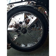 ☍∈☞SIDECAR WHEEL COVER STAINLESS STEEL (for rayos) rim 17"