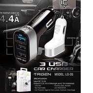 Car CHARGER LOG-ON TRIGEN 3 OUTPUT FAST CHARGER