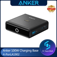 Original Anker 100W Charging Base for Anker Prime Power Bank Fast Charging with 4 Ports for Laptops Compatible with MacBook